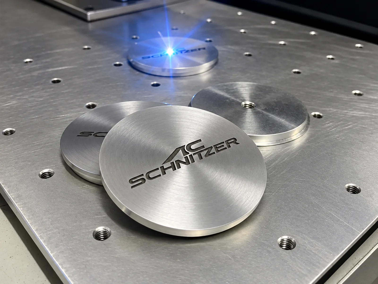 Marked aluminium discs