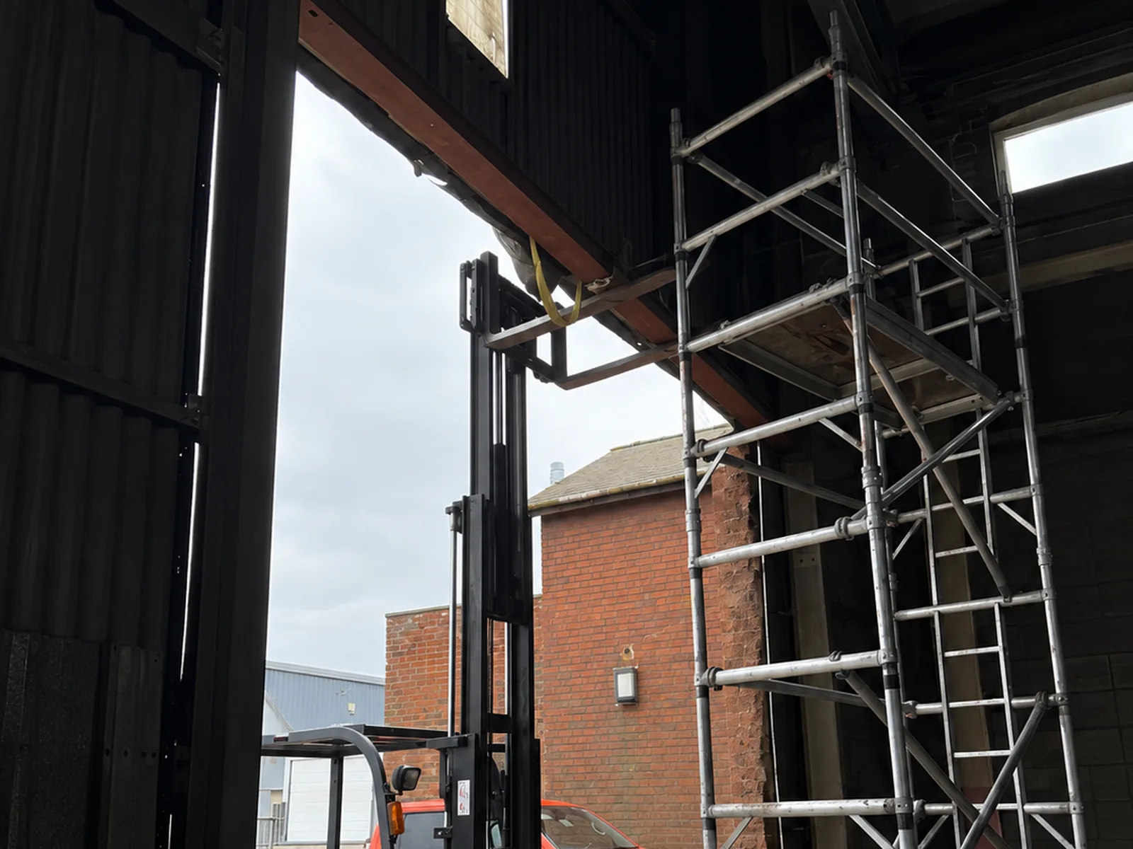 Site steelwork